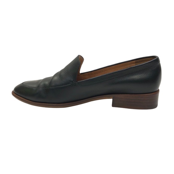 Madewell Women's The Frances Leather Almond Toe Slip On Loafer Size 8.5 Black - Picture 9 of 11